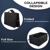 ZAKULU Organizador de Maletero de Coche Bolsa de Maletero Caja Plegable Maletero de Coche con Muchos Compartimentos Organizador de Bolsas de Almacenamiento de Coche Práctico e Impermeable (Negro)