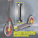 OTFAITP Juego de tornillos Allen de eje de acero al carbono M8 de 8 mm x 28 mm - 86 mm de grado 8.8 para la parte delantera trasera de 2, 3, 4 ruedas, acrobacias, scooter, para adolescentes y adultos, capacidad de 800 + libras (35 mm)