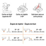 Truper SINCO-10X2 Sierra de Inglete Telescópica, 10'