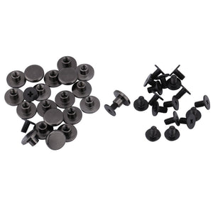 20 piezas Latón Cabeza plana Correa Correa Remaches Tornillo para zapatos Bolso Artesanía en cuero 5 mm 8 mm, Latón durable Rosca Tuerca plana Clavos Remaches Tornillos Herramientas (5 mm)