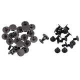 20 piezas Latón Cabeza plana Correa Correa Remaches Tornillo para zapatos Bolso Artesanía en cuero 5 mm 8 mm, Latón durable Rosca Tuerca plana Clavos Remaches Tornillos Herramientas (5 mm)