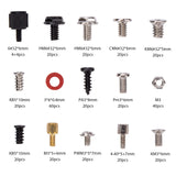345 Pieces Basic Computer Screw Set, Accesorios Básicos para Ordenador y Kit de Tornillos, Equipo de Tornillos de la Computadora de Los Tornillos del Disco Duro de la Placa Base