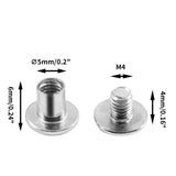 Cionyce - Juego de 50 tornillos de fijación de postes de rosca Chicago M5 x 6 mm, tornillos de encuadernación Phillips Chicago, kit surtido para piel, álbumes de recortes, libros, álbumes de fotos