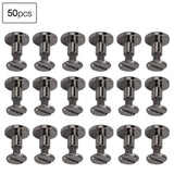 Juego De 50 Remaches De Cuero, Remaches De Encuadernación, Tornillos De Cabeza Plana De Cobre Puro, Remaches Para Uñas, Remaches De Cuero, Herramientas De Ajuste De 8 Mm (Color De La Pistola)