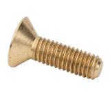 TenNuoDa 50 Tornillos M3 de Cabeza Plana, Cabeza Avellanada de Cobre Puro, Tornillos de Cabeza Allen, Tornillos de Máquina Industrial, Sujetadores de Hardware, 0.236 In de Diámetro de Cabeza(M3x10)
