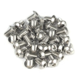 M8-Tornillos de cabeza de botón de 1,25 x 20 mm Tornillos de cabeza hexagonal de acero inoxidable 304 (A2-70) Tornillos de accionamiento Allen totalmente roscados, paquete de 30