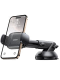 UGREEN Soporte Celular Auto, Base Porta de Automóvil Tablero y Parabrisas, Car Phone Holder Ventosa Carro para iPhone 16 15 14 13 Pro MAX Plus, Galaxy S24 S23 S22 Ultra, Negro
