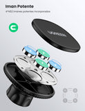 UGREEN Soporte Celular Auto Magnético, Porta Imán para Automóvil, Car Phone Holder con Adhesivo 3M, Compatible con Galaxy S24 S23 S22 Ultra, iPhone 15 14 13 12 11 Pro MAX