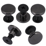 20 piezas Latón Cabeza plana Correa Correa Remaches Tornillo para zapatos Bolso Artesanía en cuero 5 mm 8 mm, Latón durable Rosca Tuerca plana Clavos Remaches Tornillos Herramientas (5 mm)