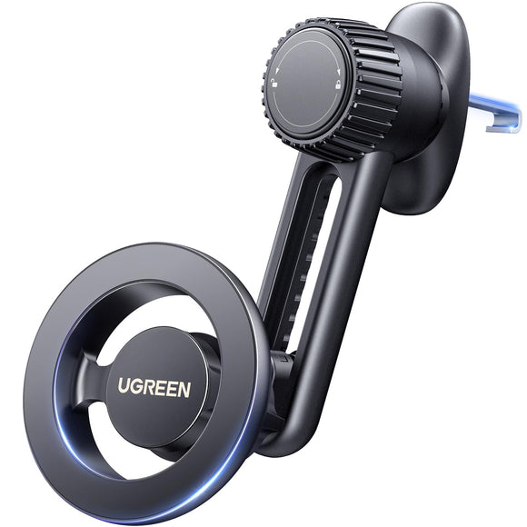 UGREEN Soporte MagSafe para Celular Automóvil, Porta Auto Magnético con Multiángulo Ajustable, Giratorio de 360 ° Car Mount, Compatible con iPhone 16 15 14 13 Pro MAX Series