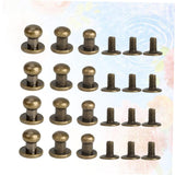 DIYEAH Juego De 72 Piezas De Herrajes Para Artículos De Cuero Tornillos De Remache De Aleación Mini Tachuelas Para Equipaje Cinturones Bolsos Zapatos Proyectos De Manualidades