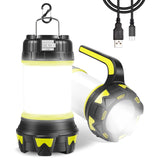 ZAKULU Linternas Recargables de Camping 6 Modos LED Brillante Linterna Colgantes con Pilas Brillantes para Acampar al Aire Libre Senderismo Lluces de Supervivencia de Emergencia para Huracanes