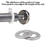 OTFAITP Juego de tornillos Allen de eje de acero al carbono M8 de 8 mm x 28 mm - 86 mm de grado 8.8 para la parte delantera trasera de 2, 3, 4 ruedas, acrobacias, scooter, para adolescentes y adultos, capacidad de 800 + libras (35 mm)