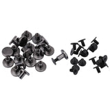 Wytino Remache de latón, 20 Juegos Botones de Remache Prisioneros de presión Correa de Cabeza Plana de latón Remaches + Tornillo para Equipaje Bolso Artesanal de Cuero Tornillos(8mm)