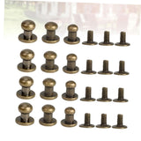 DIYEAH Juego De 72 Piezas De Herrajes Para Artículos De Cuero Tornillos De Remache De Aleación Mini Tachuelas Para Equipaje Cinturones Bolsos Zapatos Proyectos De Manualidades