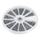 DEWIN Pernos de Tornillo, 600pcs 12 Tipos Pernos Tuercas Kit M1 M1.2 M1.4 M1.6 de Acero Perno de Plana Pernos Tuercas Kit, Tuercas para Reparar Bicicleta Gafas de Gafas Reloj