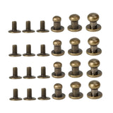 DIYEAH Juego De 72 Piezas De Herrajes Para Artículos De Cuero Tornillos De Remache De Aleación Mini Tachuelas Para Equipaje Cinturones Bolsos Zapatos Proyectos De Manualidades