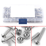 Tornillos de Cabeza Hueca 170 Piezas de Acero Inoxidable M4 SS304 Tornillos de Cabeza Hueca Hexagonal Tornillos y Tuercas Conjunto Surtido Con Estuche de Almacenamiento Para Electrodomésticos de Ofic