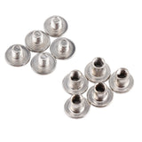 200 Unids Remaches De Cuero Tapa Doble Remache Tacos De Metal Tubulares Con 3 Kit De Herramientas De Fijación Para El Arte De Cuero Álbum De Fotos De Reparación Decoración M5x6mm