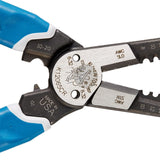 Klein Tools K12065CR - Pelacables/cortador/crimpadora herramienta para cortar, pelar, prensar, torcer (8-18 AWG sólido, 10-20 AWG trenzado)