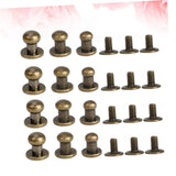 DIYEAH Juego De 72 Piezas De Herrajes Para Artículos De Cuero Tornillos De Remache De Aleación Mini Tachuelas Para Equipaje Cinturones Bolsos Zapatos Proyectos De Manualidades