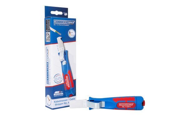 WEICON Pelacables No. Herramienta de pelado de cables de 4 a 28 H/con hoja enganchada, profundidad de corte ajustable, rango de 4 a 28 mm/100% fabricado en Alemania