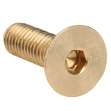 TenNuoDa 50 Tornillos M3 de Cabeza Plana, Cabeza Avellanada de Cobre Puro, Tornillos de Cabeza Allen, Tornillos de Máquina Industrial, Sujetadores de Hardware, 0.236 In de Diámetro de Cabeza(M3x10)