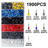 WOZOBUY Juego de Crimpadora de Alambre,Pinza Ponchadora De Terminales Pinzas Pelacables 2000Pcs 0.25-10mm²Terminales para Cables Eléctricos,Crimpadora de Ferrules