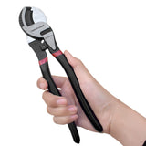 TOOLEAGUE Cortador De Cables De 10 Pulgadas, Corte De Cables De Servicio Pesado, Cortador De Alto Apalancamiento Para Aluminio, Cobre, Alambre, Cable De Comunicación, Con Función De Prensado Y Corte D