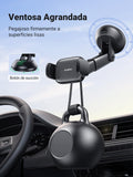 UGREEN Soporte Celular Auto, Base Porta de Automóvil Tablero y Parabrisas, Car Phone Holder Ventosa Carro para iPhone 16 15 14 13 Pro MAX Plus, Galaxy S24 S23 S22 Ultra, Negro