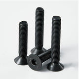 Cicidorai M8 x 30 mm, 35 mm, 40 mm, 45 mm, 50 mm, cabeza plana hexagonal tornillos avellanados, acero de aleación de grado 10.9, acabado de óxido negro, totalmente roscado, unidad hexagonal métrica Allen Kit surtido 25 piezas