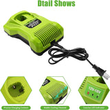 2 paquetes 7.0Ah de P108 batería de repuesto+ P118 P117 Cargador compatible con batería de iones de litio Ryobi de 18 V P102 P103 P104 P105 P107 P108 P109 P190 para herramienta eléctrica de 18 voltios