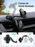 UGREEN Soporte Celular para Automóvil, Base Auto de Ventosa y Salpicadero, Compatible con iPhone 16 15 14 13 12 Pro MAX XS X XR, Galaxy S24 S23 S22 S21Ultra