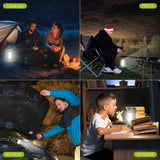 BLUEDREAMER Luz LED Portátil Recargable Para Camping,Alto Brillo,12 Horas en Espera,4800 mAh,Linterna de Emergencia,Adecuada Para Cortes de Energía,Actividades al Aire libre,Senderismo y aventuras