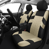 VarCozy Cubiertas de Asiento de automóvil Set Completa, Cubiertas del Asiento Delantero y Cubiertas de Banco traseras divididas para automóvil, Cubiertas de Asiento de Tela Universal para SUV