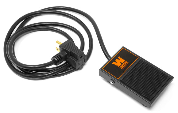 WEN WA0392 - Interruptor de pedal de alimentación momentánea de 120 V, 15 amperios para carpintería