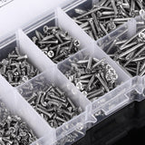 800 Piezas M2 Tornillos Autorroscantes Tornillos de Cabeza Cruzada Tornillos de Cabeza plana Sujetadores Tornillos de Madera de Aglomerado de Rosca Automática Conjunto Surtido