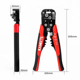 KAIWEETS - Pelacables autoajustable 3 en 1 herramienta automática de pelado de cables | Cortador de cables de 10-24 AWG para corte de cables eléctricos, herramienta de prensado