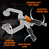 WEN CL327F Abrazadera facial de 3 pulgadas para carpintería y carpintería de bolsillo