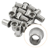 Cionyce - 20 tuercas de remache de 3/8 pulgadas - 16 UNC - Tuerca de inserción roscada de cabeza plana de aleación de aluminio para mejorar el rendimiento y la durabilidad