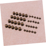 DIYEAH Juego De 72 Piezas De Herrajes Para Artículos De Cuero Tornillos De Remache De Aleación Mini Tachuelas Para Equipaje Cinturones Bolsos Zapatos Proyectos De Manualidades