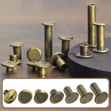 YORANYO 110 Juegos De Tornillos De Chicago, Remaches De Cuero, Remaches De Tornillo Surtidos M5, Tornillos De Encuadernación De Chicago Para Decorar Y Reparar, Artesanía De Cuero, Cinturón, Bolso, Zap