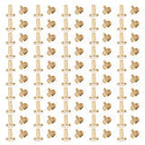 Remache de Tornillo de 10 Mm, Cabeza Plana Redonda Resistente, Juego de 50 Remaches de Encuadernación Multiusos para Manualidades (10x10mm)