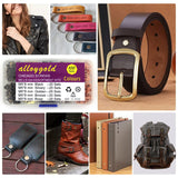 Alloygold Juego de 100 remaches de tornillo para piel de 5/16 pulgadas en 5 colores Chicago Screw Remaches para bricolaje, bolsos, cinturones, encuadernación, álbumes de fotos y zapatos (M5 x 8 negro, plateado, dorado, cobre y oro rosa)