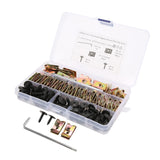 Tornillos Autorroscantes,Kit Surtido De Tornillos Autorroscantes Universales M5x16 M5x19,Retenedor De Guardabarros Automotriz Con Tuercas De Clip Y Llave