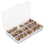 Juego de tuercas de remache de 150 piezas, 6-32 8-32 10-24 10-32 1/4-20 Modelo Tuerca de remache de acero al carbono Tuerca de remache mezclada, tornillería de sujeción,