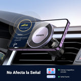 UGREEN Soporte Celular Automóvil MagSafe, Porta Base Magnético para Auto con Gancho Metálico para Ventilación para iPhone 16 15 14 13 Pro MAX Mini Plus y Otros Celulares
