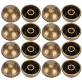 30 Juegos de Pies de Bolso, Cabeza de Clavo, Remaches Redondos de Metal, Tornillo de Hongo para Bolso Artesanal de Cuero, Decoración de Zapatos