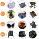 20 unids Latón Roscado Cabeza Plana Tuerca Clavos Remaches Tornillos Craft Correa de Cuero Mango Bolsa Accesorios(5mm)