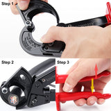 Knoweasy Cortador de cables y carraca funciona para cables de aluminio y varios núcleos de hasta 240 mm²